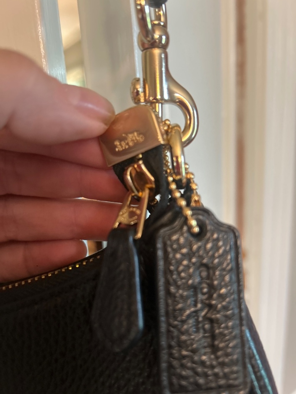 Coach Black leather Teri mini crossbody - Picture 3 of 6
